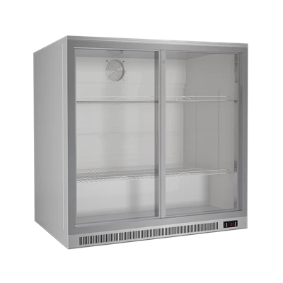 Double Back Bar Cooler with Sliding Doors