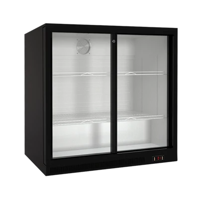 Double Sliding Door Back Bar Cooler